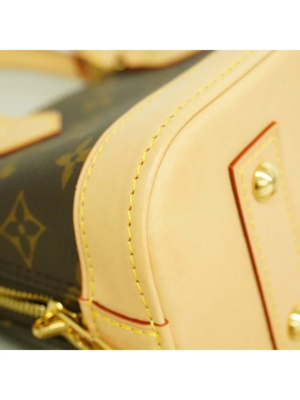 Louis Vuitton Handbag Monogram Alma BB Brown 2-Way
